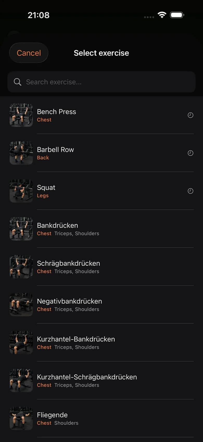 Repp: Exercise library