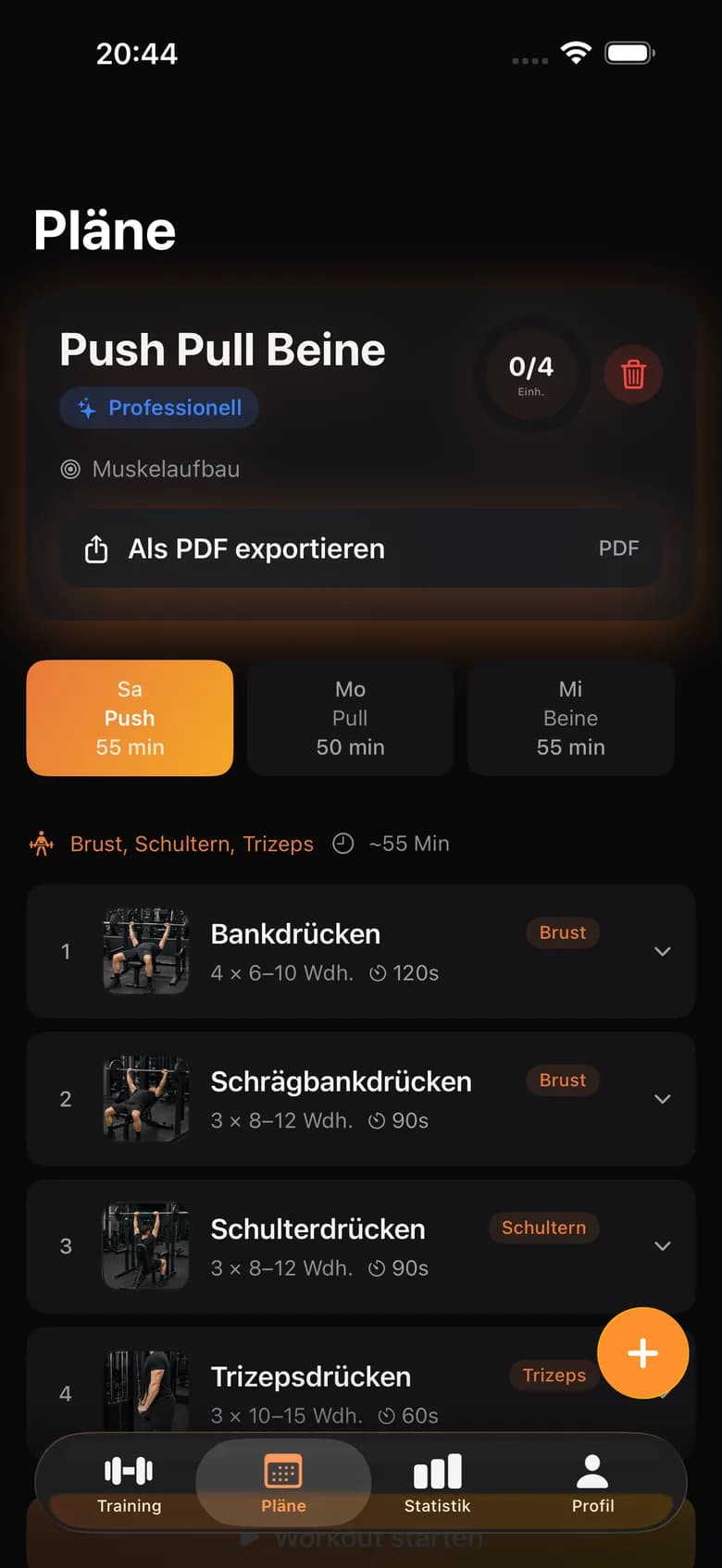 Repp: KI-Trainingsplan