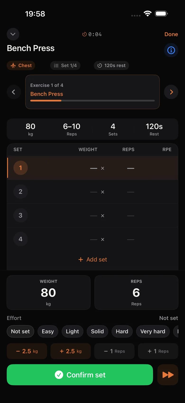 Repp: Workout tracking
