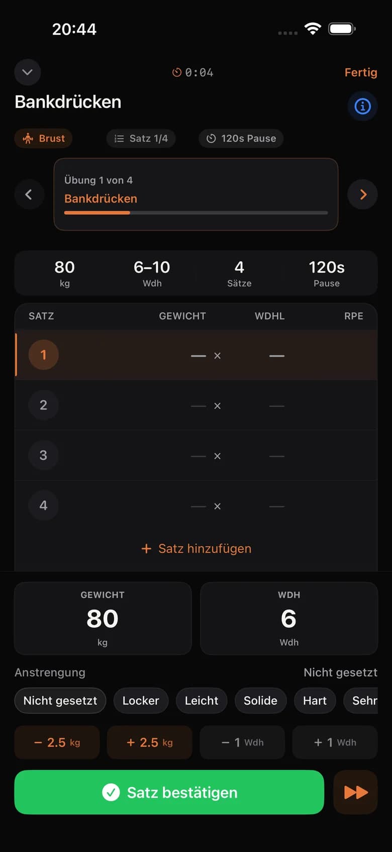 Repp: Workout-Tracking