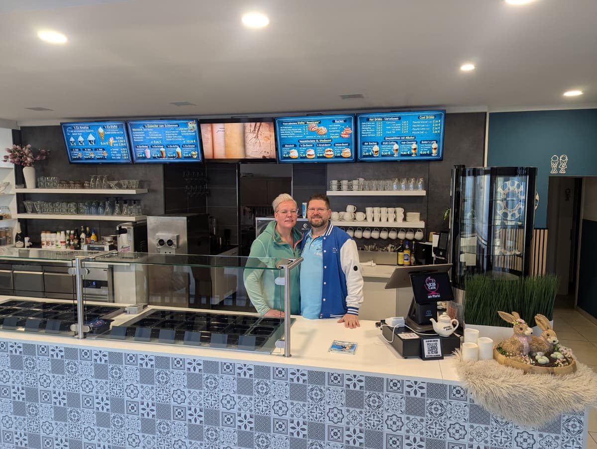 Ronny und Annett im Laden