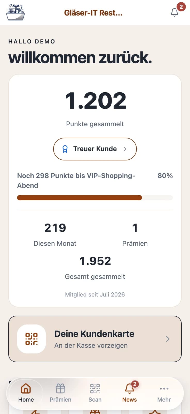 Treuli Dashboard - Cafe Theme