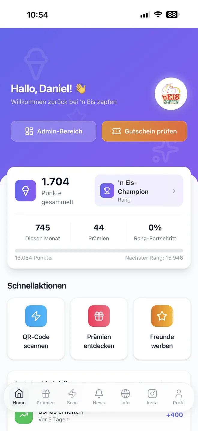 Historische Projektaufnahme · Kundenansicht, deutsches Original