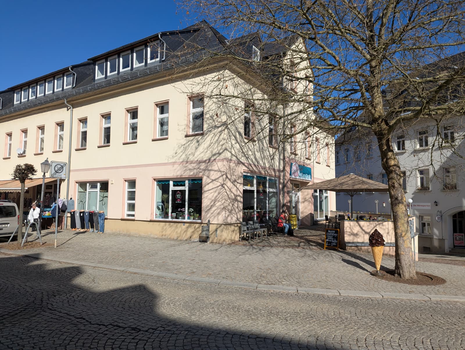 Das ’n Eis-Café am Markt in Hainichen